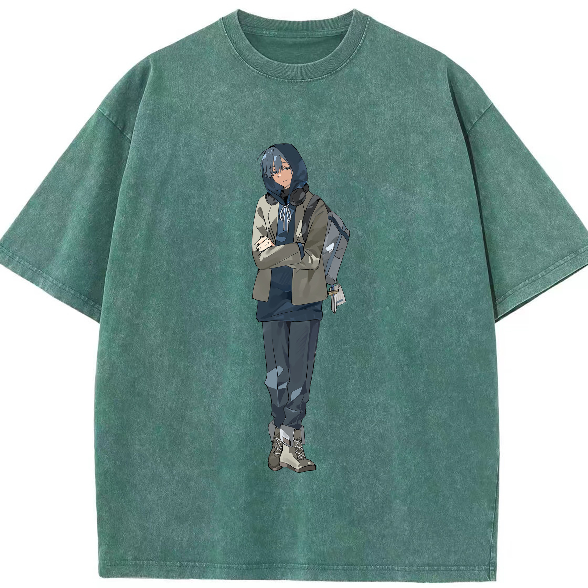（画像用） 葬送のフリーレン Frieren 綿100% ヴィンテージ風 半袖Tシャツ（フロントプリント）